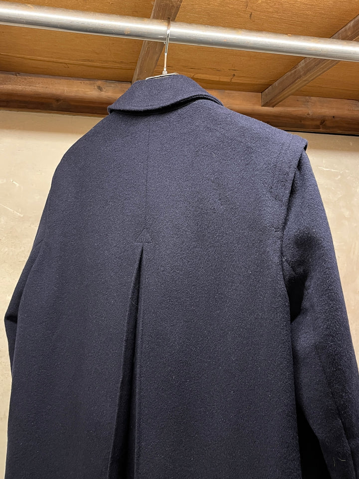 1980-90s Austrian made navy loden wool coat