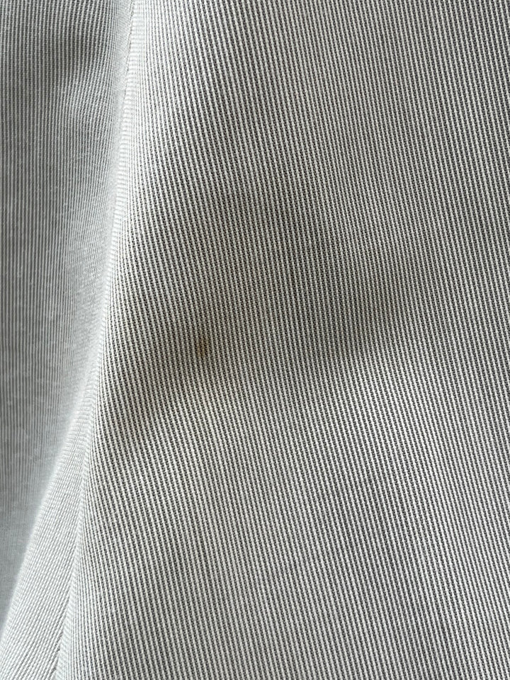 1960-70s white × gray pinstripe slacks