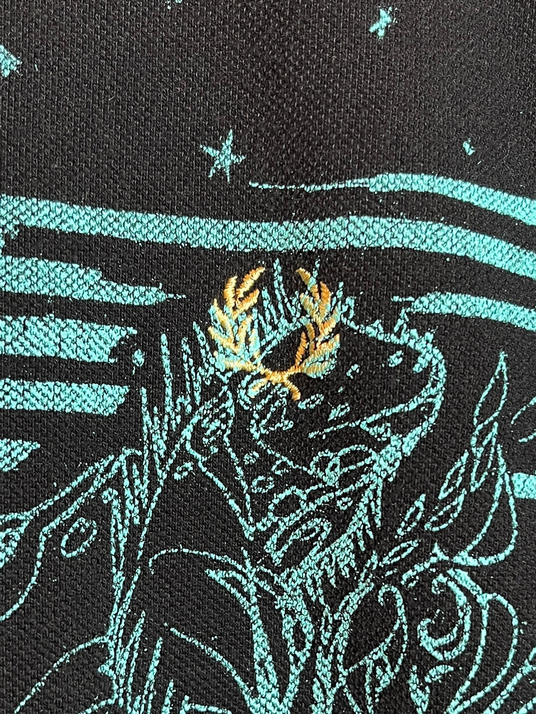 "FRED PERRY × VINTI ANDREWS" graphic print polo shirt