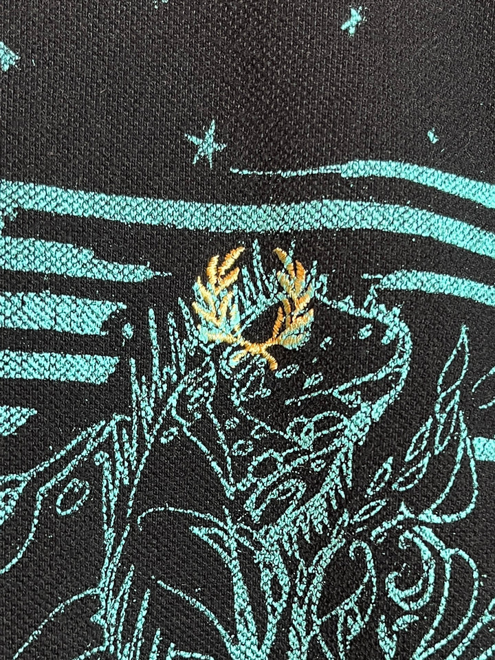 "FRED PERRY × VINTI ANDREWS" graphic print polo shirt