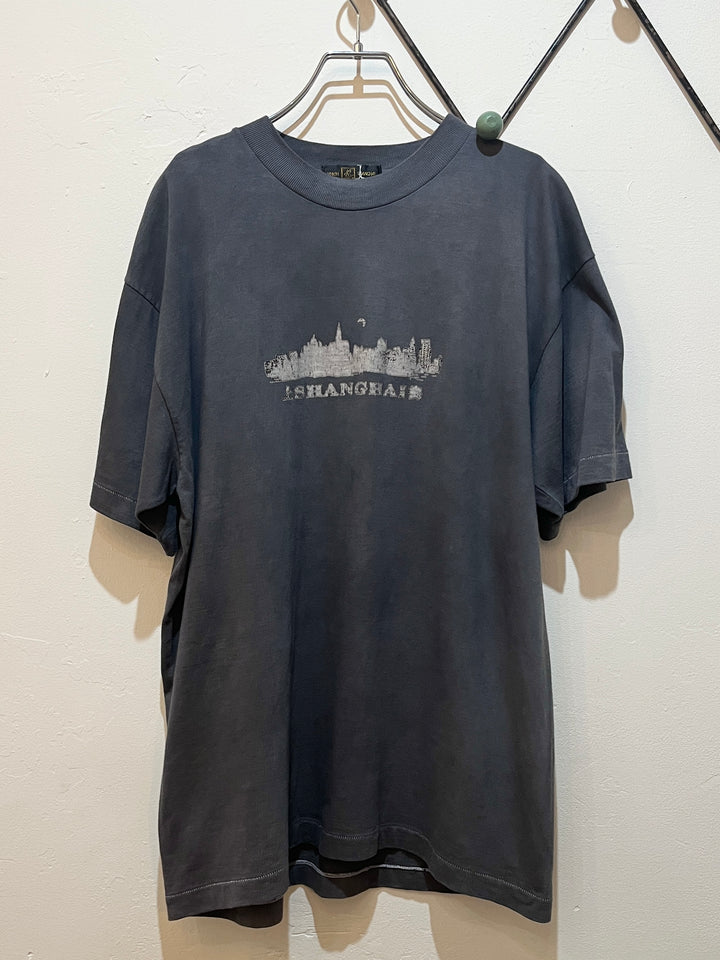 1990s "上SHANGHAI海" print T-shirt