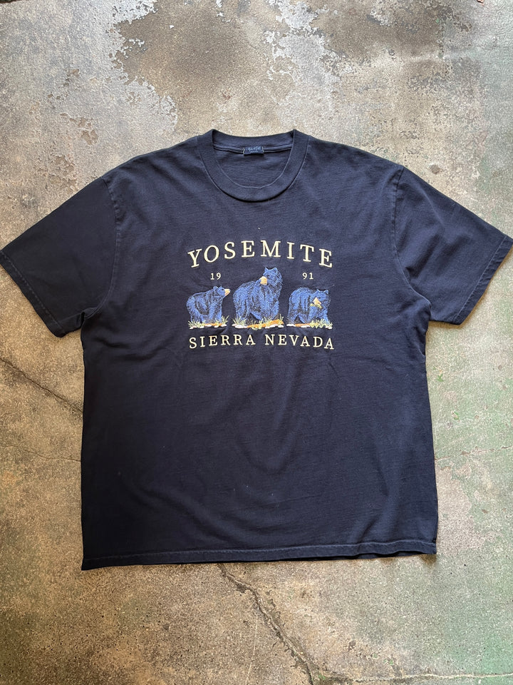 1990s YOSEMITE National park embroidery souvenir T-shirt