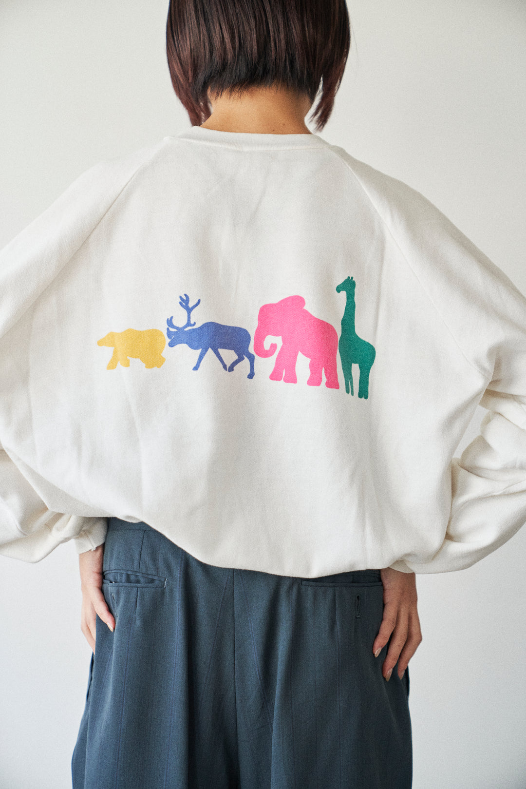 Tronto zoo both sides print sweatshirts