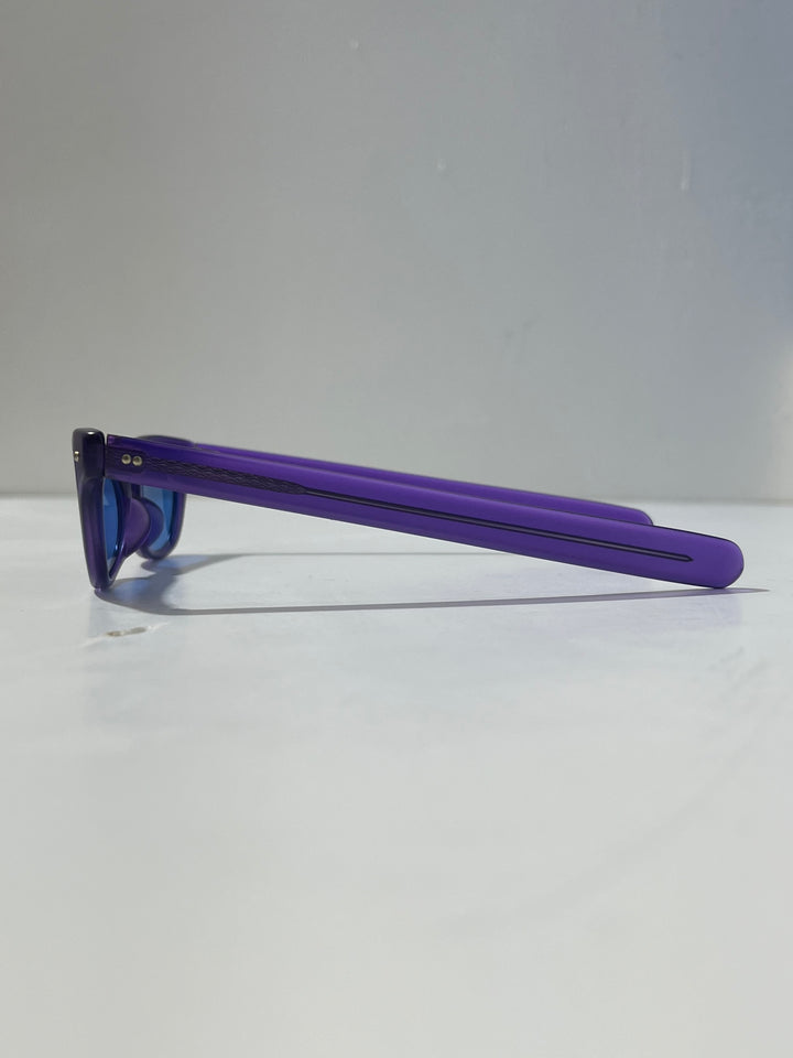 1990s dead stock sunglasses matt purple × light blue