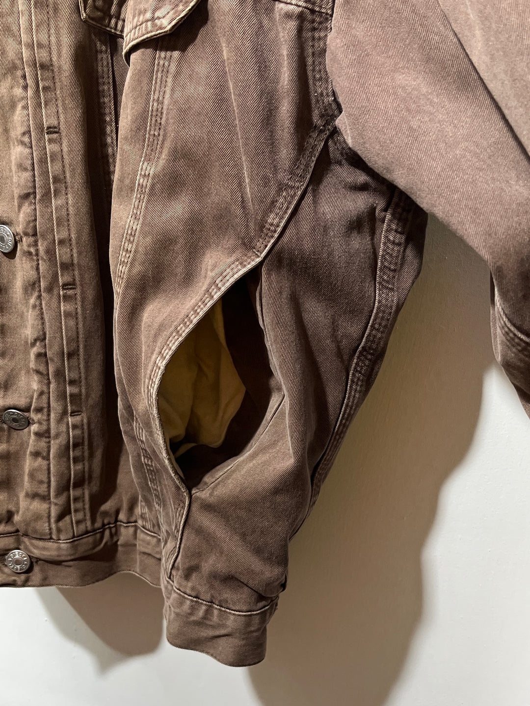 1990s "Diesel" chocolate brown denim jacket