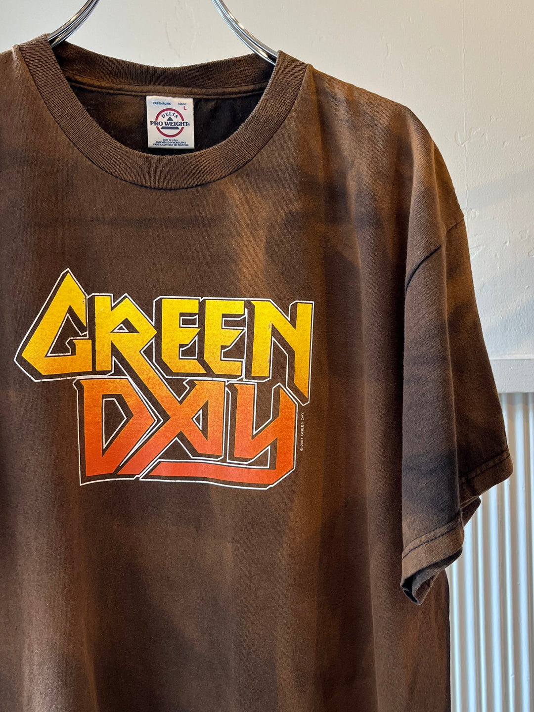 2000s "GREEN DAY" super faded Warning tour T-shirt