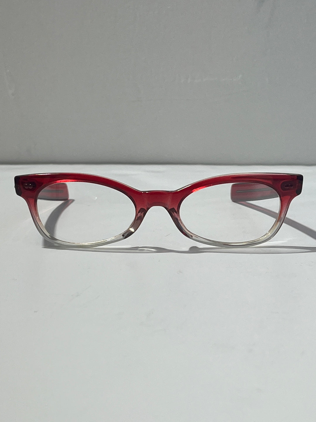 1990s dead stock sunglasses gradation red × clear