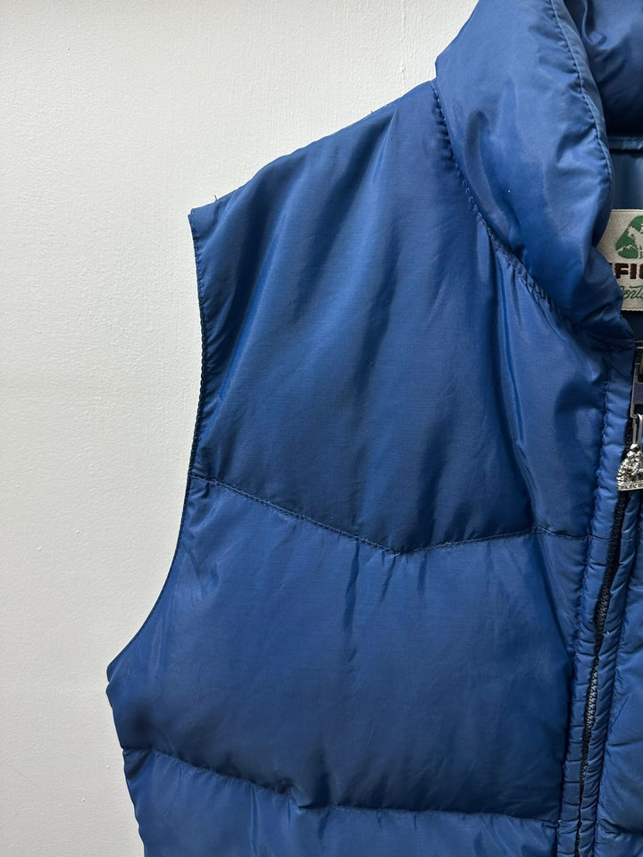 1980s "PACIFIC TRAIL" deep blue down vest