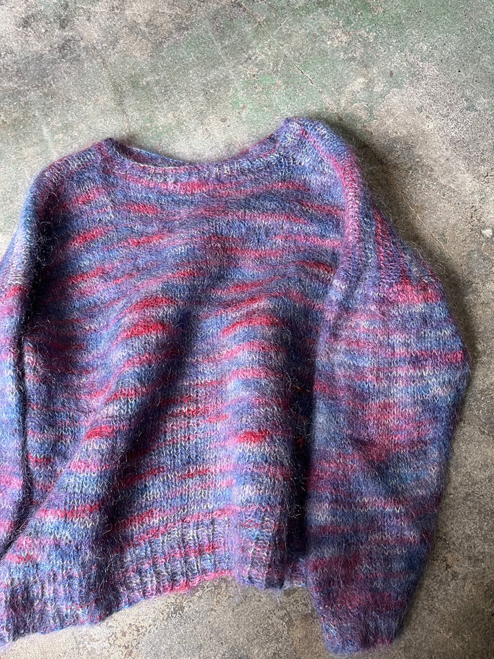 1990-00s marble color low gauge mohair knit