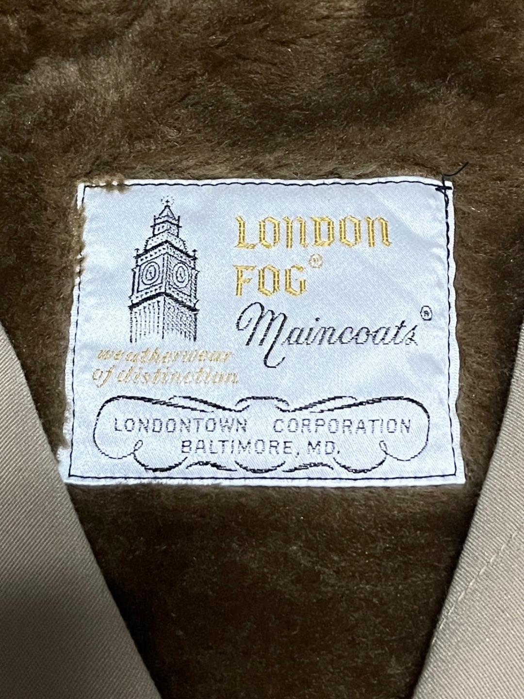 "LONDON FOG" bal collar coat