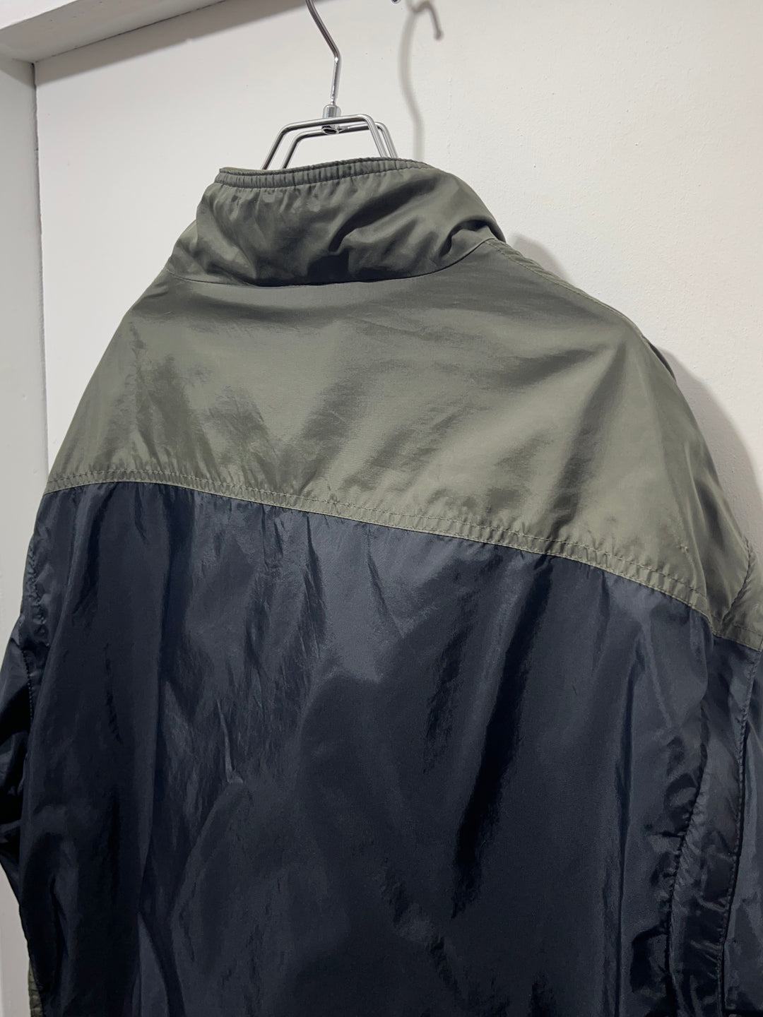 1990s olive × black reversible 3way track jacket