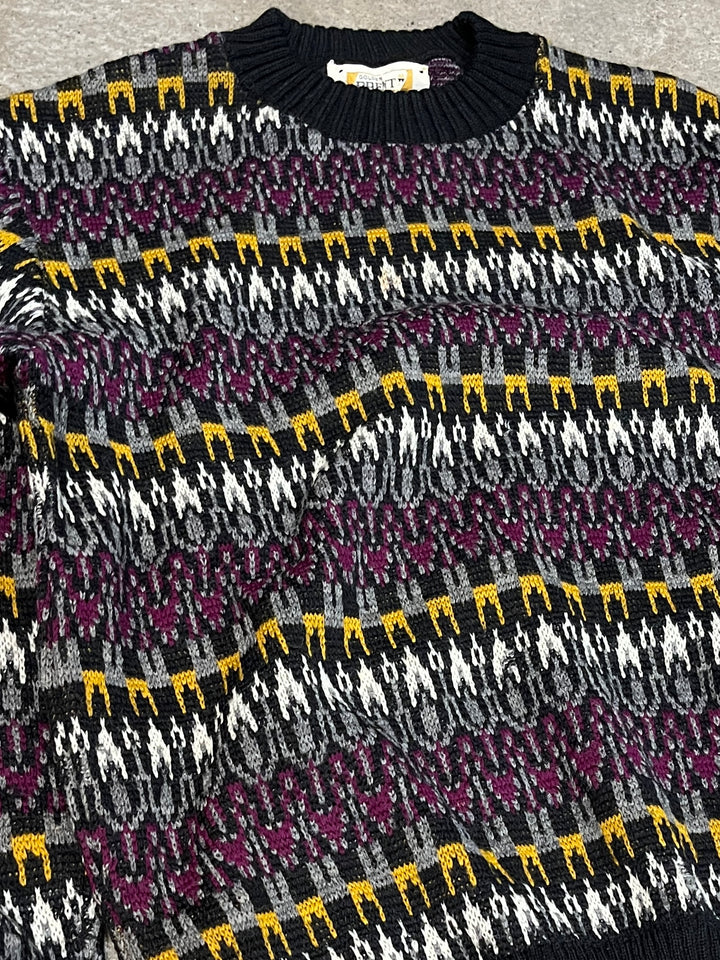 1960-70s "BRENT" abstract pattern knit