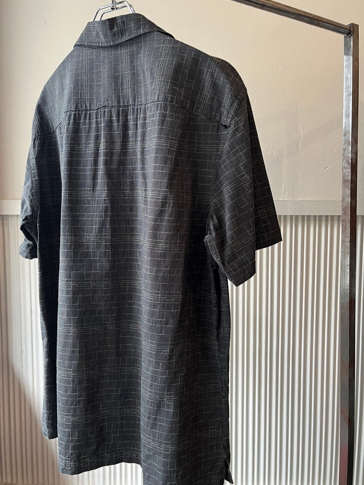 2000s "VAN HEUSEN" crosshatch s/s shirt