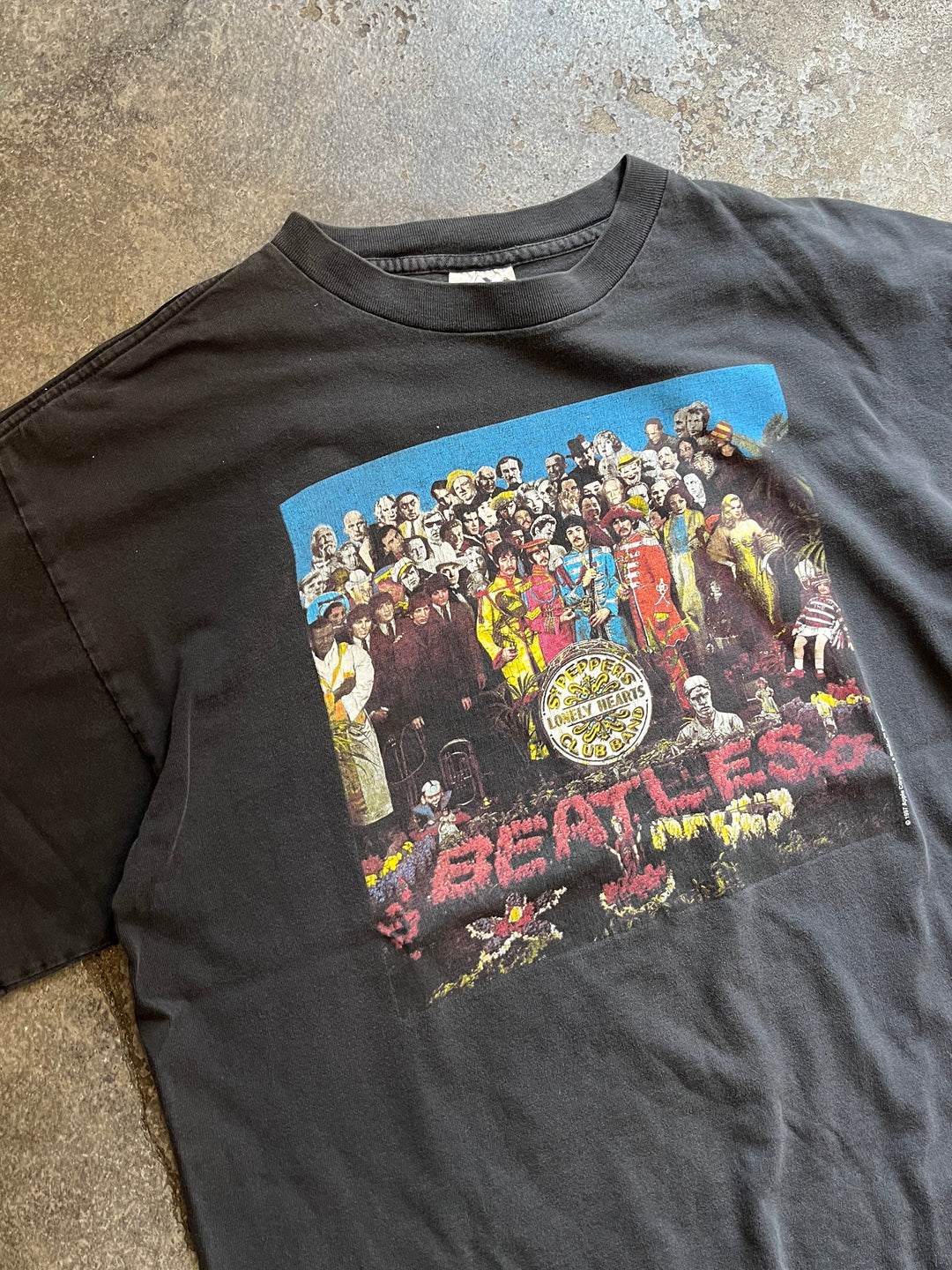 1990s USA made "Beatles" 
Sgt. Pepper's Lonely Hearts Club Band print T-shirt