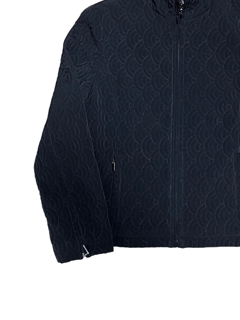 vortex design quilted jacket