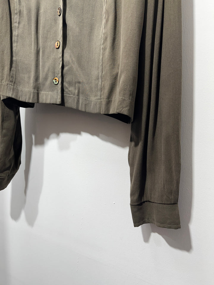 1980-90s USA made short length open collar shirt