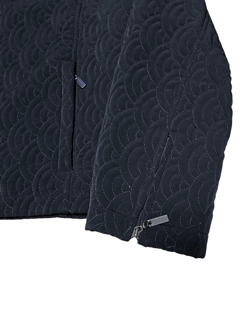 vortex design quilted jacket