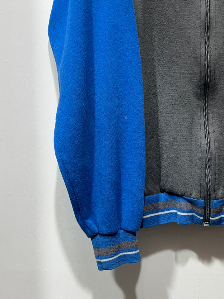 1990s "NIKE" cobalt blue × gray sweat track jacket