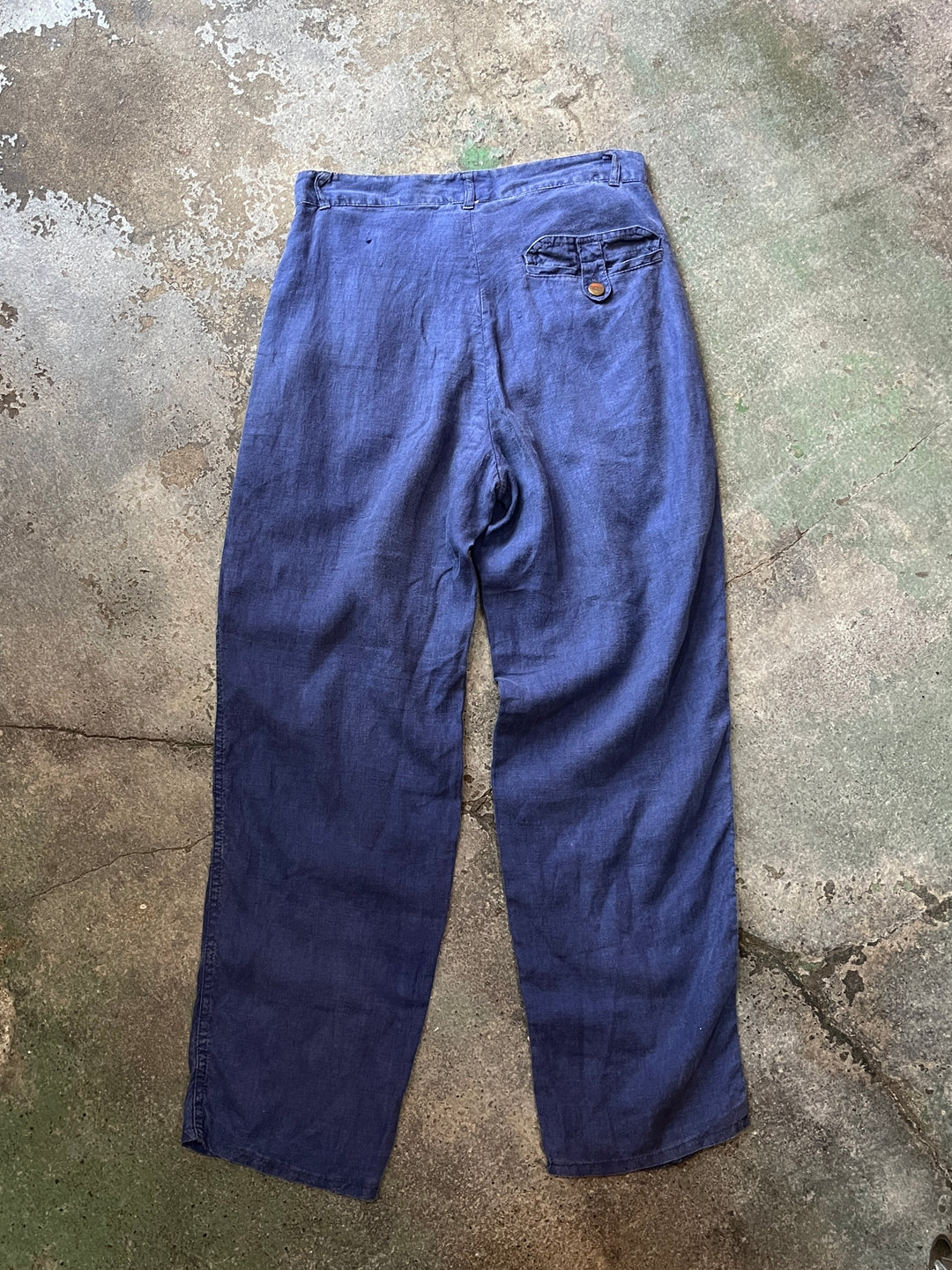 1980s "CLOSED" faded blue linen pants
