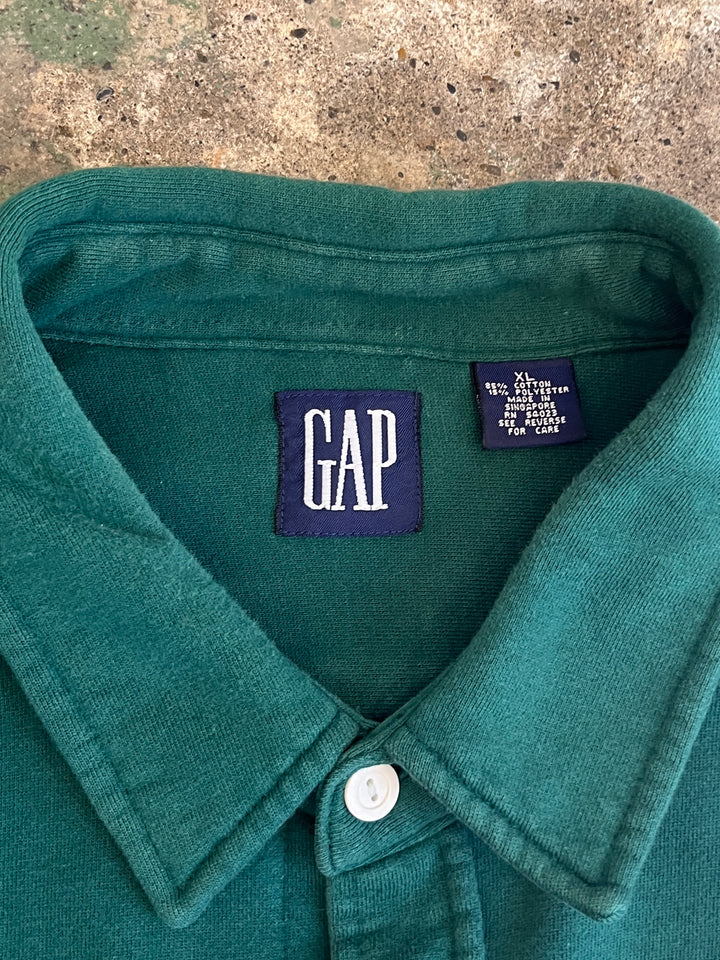 1990s "GAP" forest green sweatshirt / shirt style