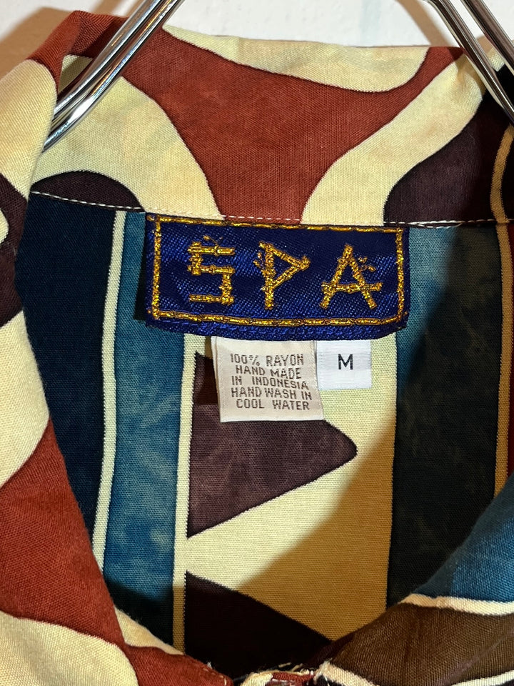 1990s abstract pattern shirt