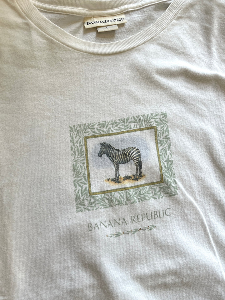 1990s USA made "BANANA REPUBLIC" graphic T-shirt
