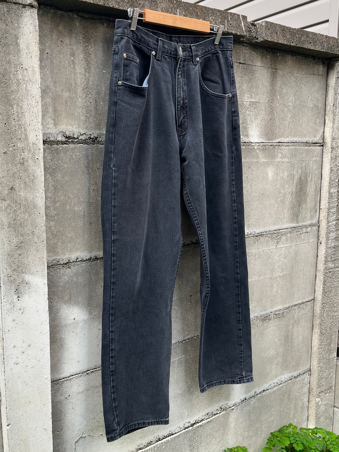1990-00s "ST. JOHN'S BAY" black denim pants