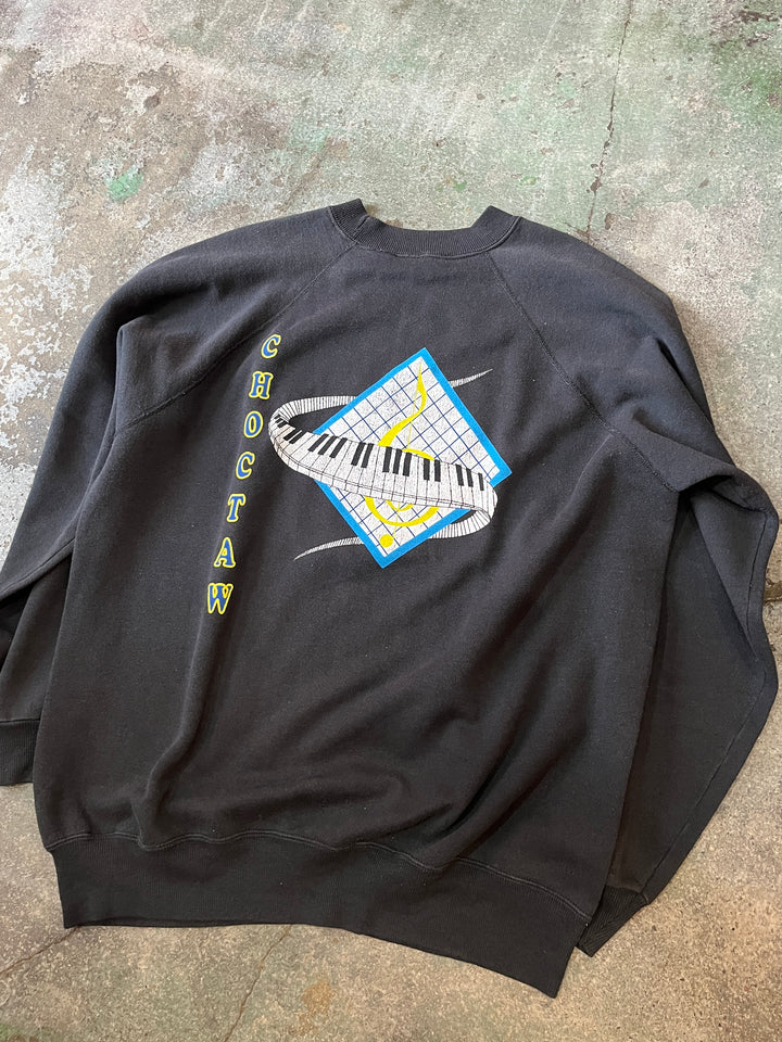 1990s Choctaw chorus piano graphic sweatshirt