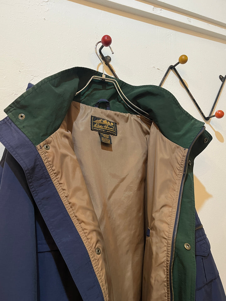 1980-90s "Eddie Bauer" navy mountain parka jacket