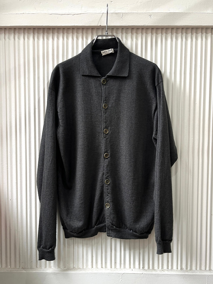 1980-90s "GIORGIO ARMANI" cashmere brend knit jacket