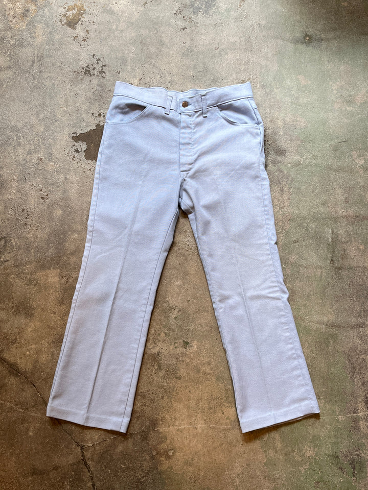 1970s ice blue straight-leg pants