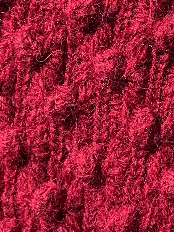 1970s burgundy chunky popcorn knit vest