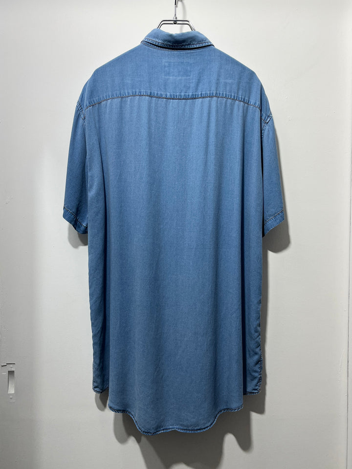 1980-90s "KENZO JEANS" chambray style s/s shirt