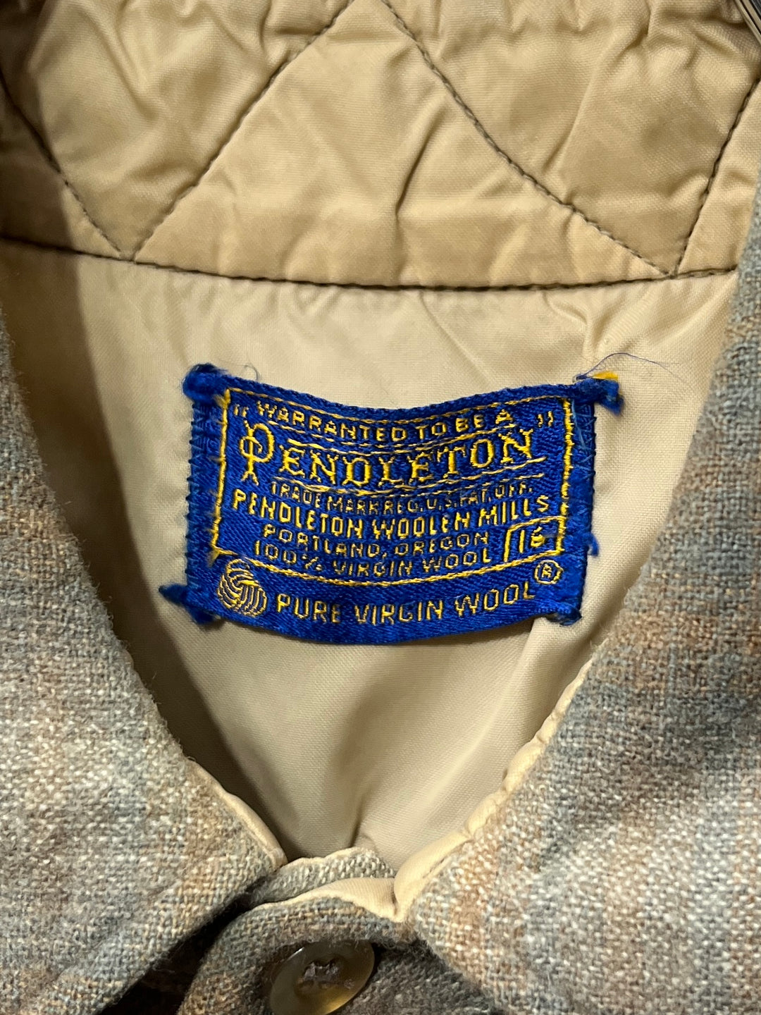 1970s USA made "PENDLETON" ombré checkered shirt