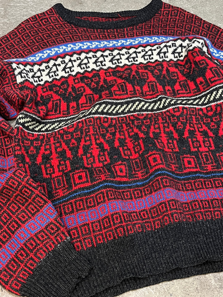 abstract pattern knit