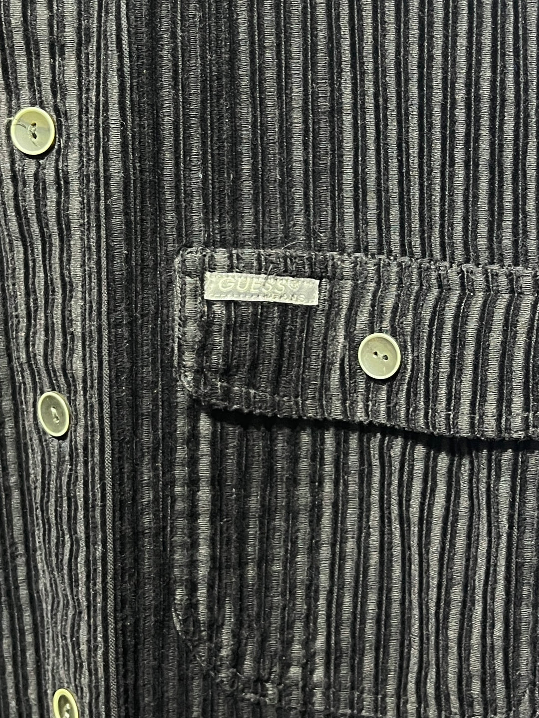 1990s "GUESS" wide wale corduroy shirt