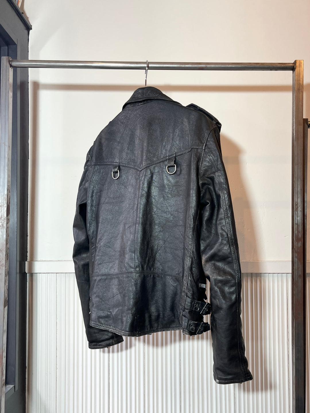 1980s "CAMPRI" double riders jacket -MANX-