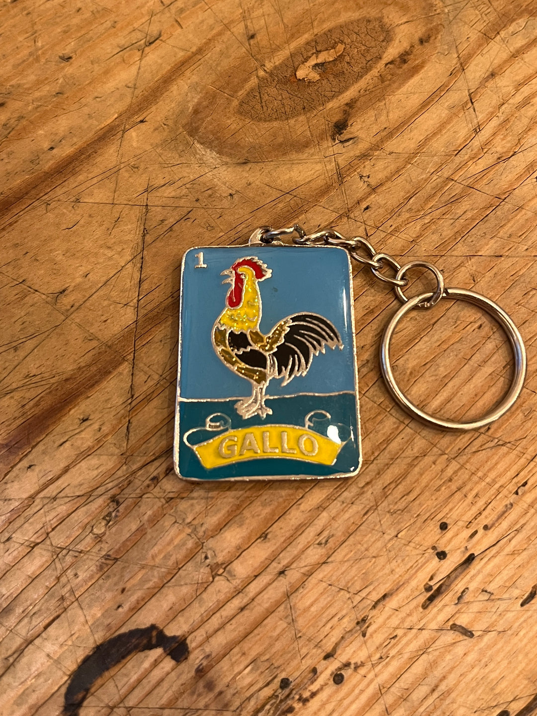 Mexican Loteria art keychain