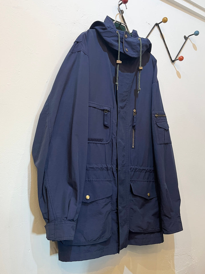 1980-90s "Eddie Bauer" navy mountain parka jacket