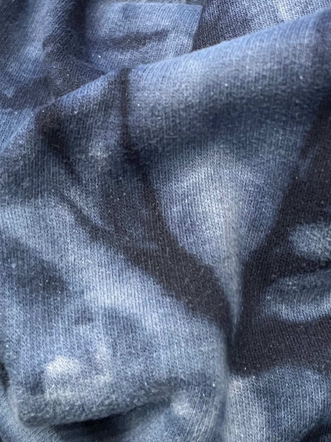 1990s deep blue tie-dye color sweat hoodie