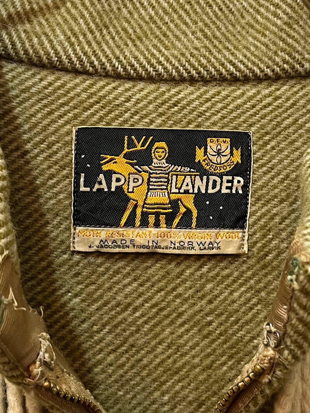 1960s Norway made "LAPP LANDER" fringe wool jacket