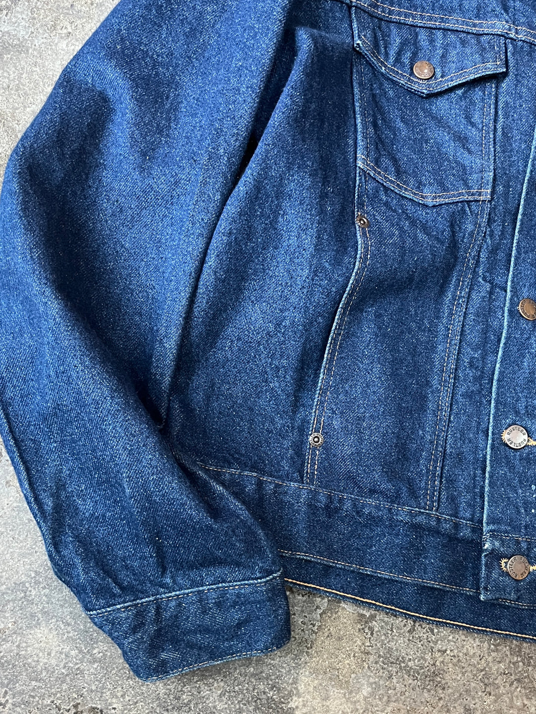 1970-80s USA made "RUSTLER"  denim tracker jacket