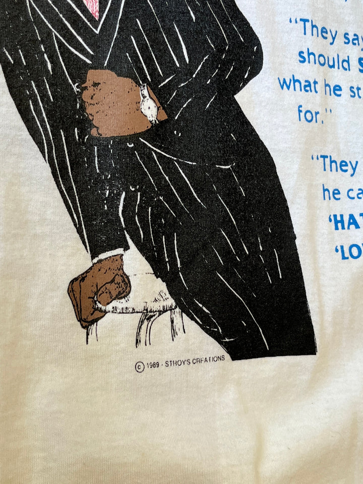 1980s USA made The Black Man both sides graphic T-shirt