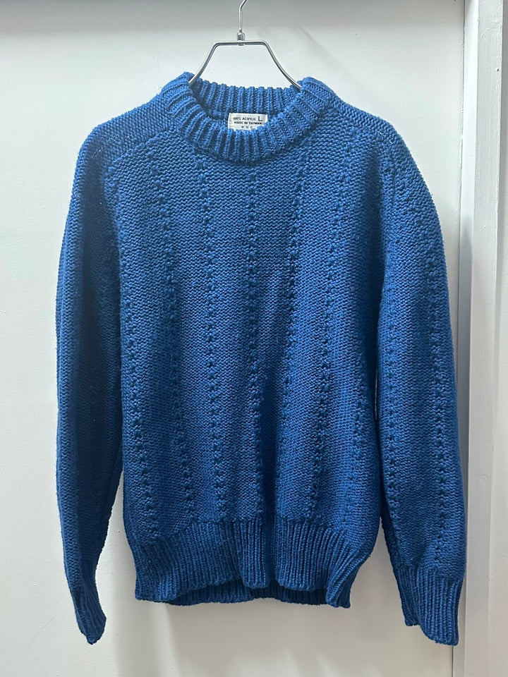 1980-90s "Sears" fresh blue knit