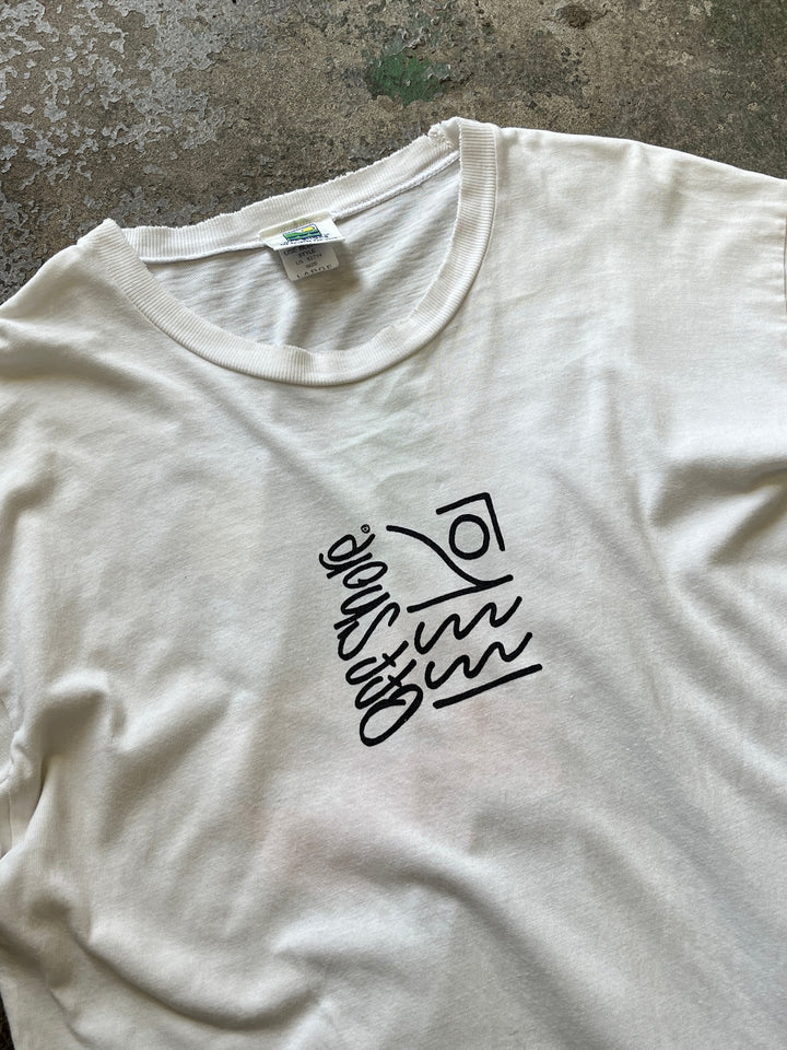 1990s "OFF SHORE" graphic T-shirt