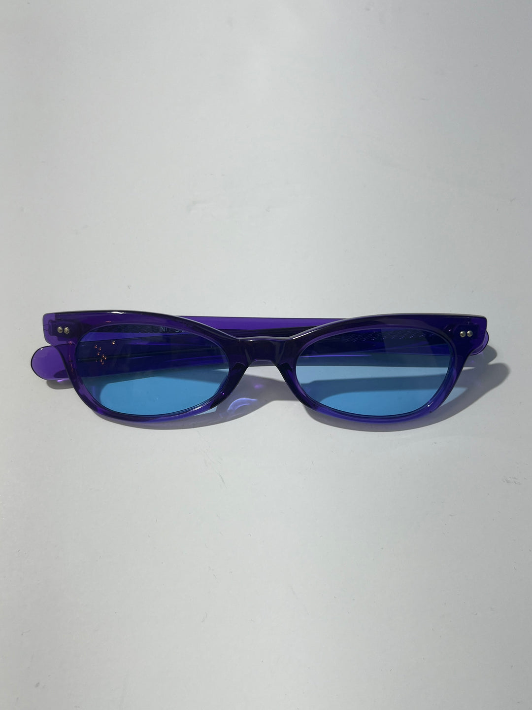 1990s dead stock sunglasses purple × light blue