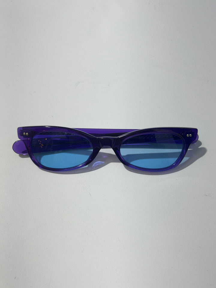 1990s dead stock sunglasses purple × light blue