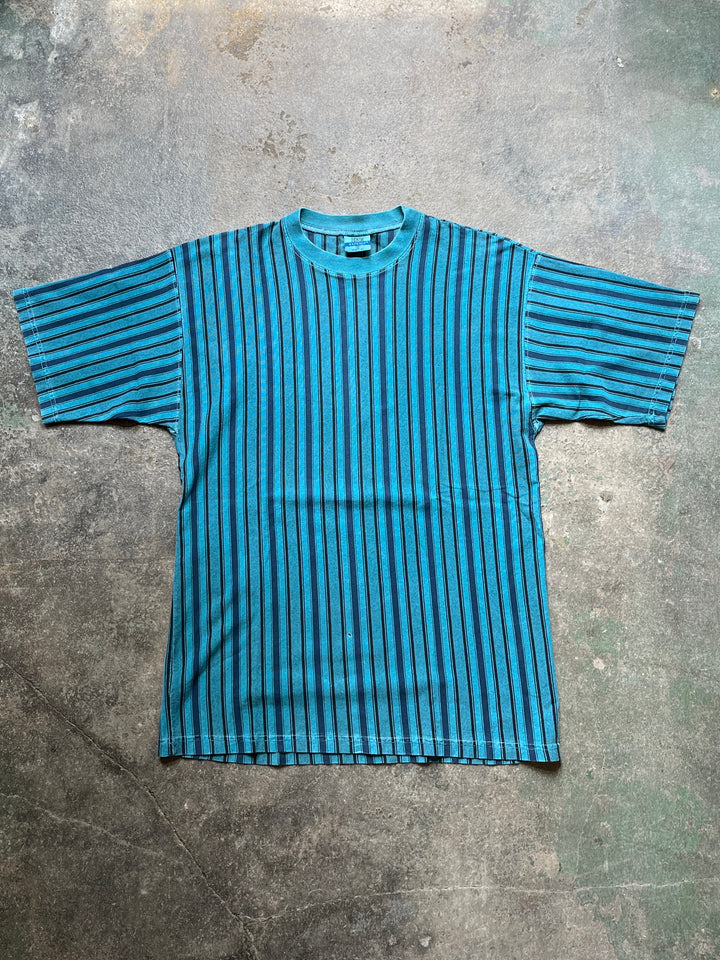 1990s USA made vertical stripe T-shirt