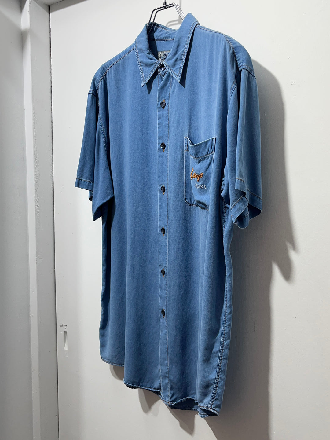 1980-90s "KENZO JEANS" chambray style s/s shirt