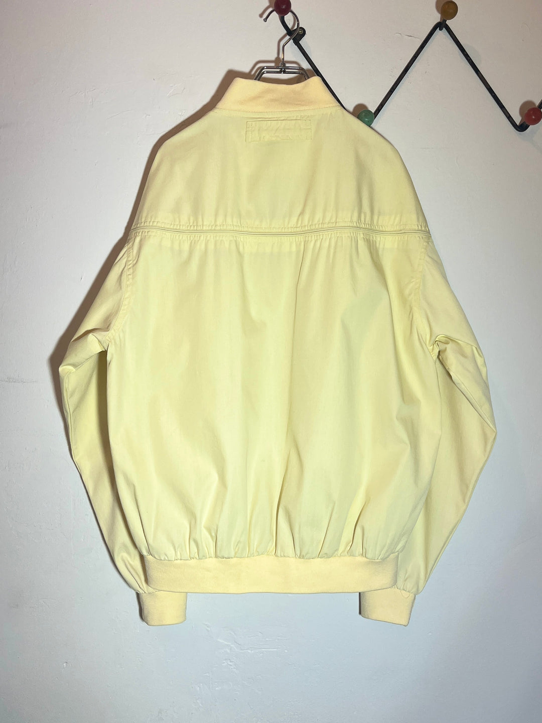 1990-00s pale yellow cup shoulder jacket